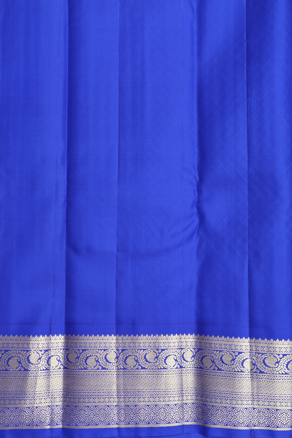 Kanchipuram Silk Saree In Rani Pink With Stripes Design