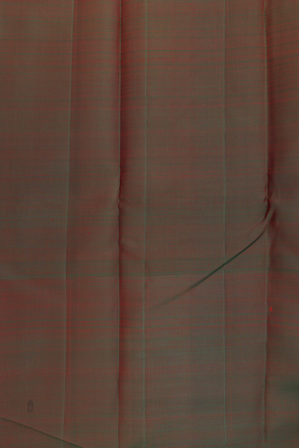 Kanchipuram Silk Saree In Rani Pink With Stripes Design