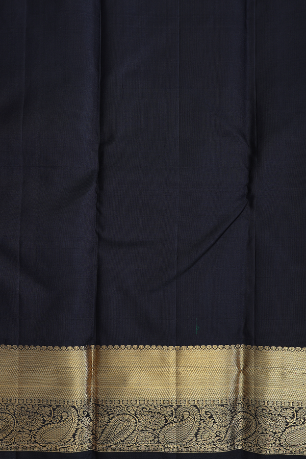 Kanchipuram Silk Saree In Rani Pink With Zari Buttas