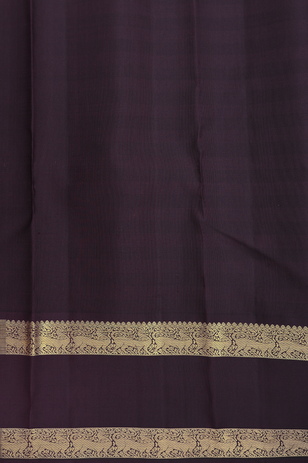 Kanchipuram Silk Saree In Red And Orange With Stripes Design