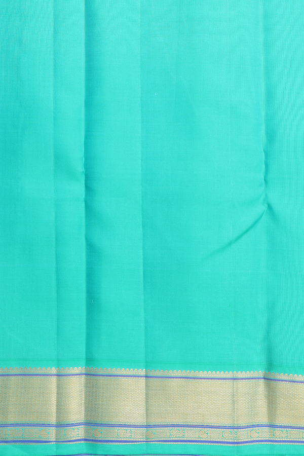 Kanchipuram Silk Saree In Hibiscus Red With Checks Design
