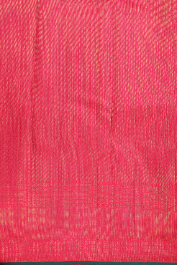 Kanchipuram Silk Saree In Red With Stripes Design