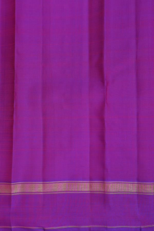 Kanchipuram Silk Saree In Reddish Pink With Chakram Buttas