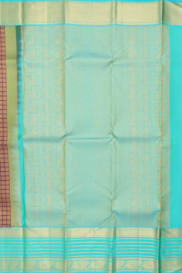 Kanchipuram Silk Saree In Regal Purple With Brocade Design