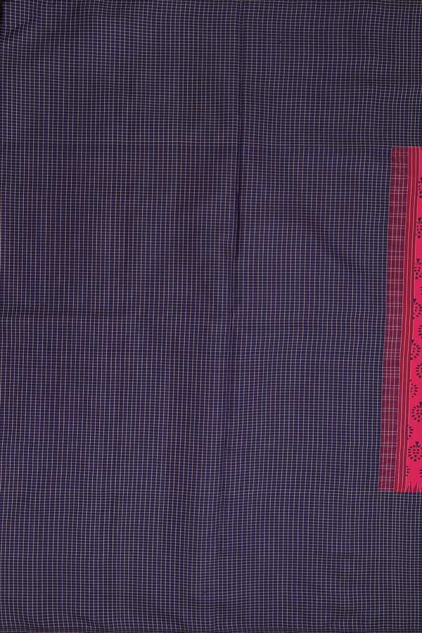 Kanchipuram Silk Saree In Rose Red With Printed Design