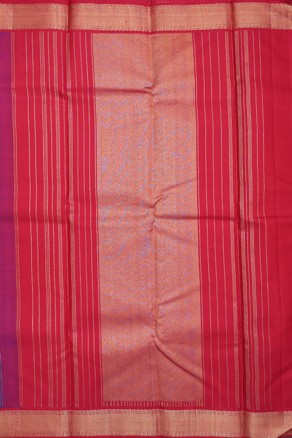 Kanchipuram Silk Saree In Royal Blue With Brocade Design