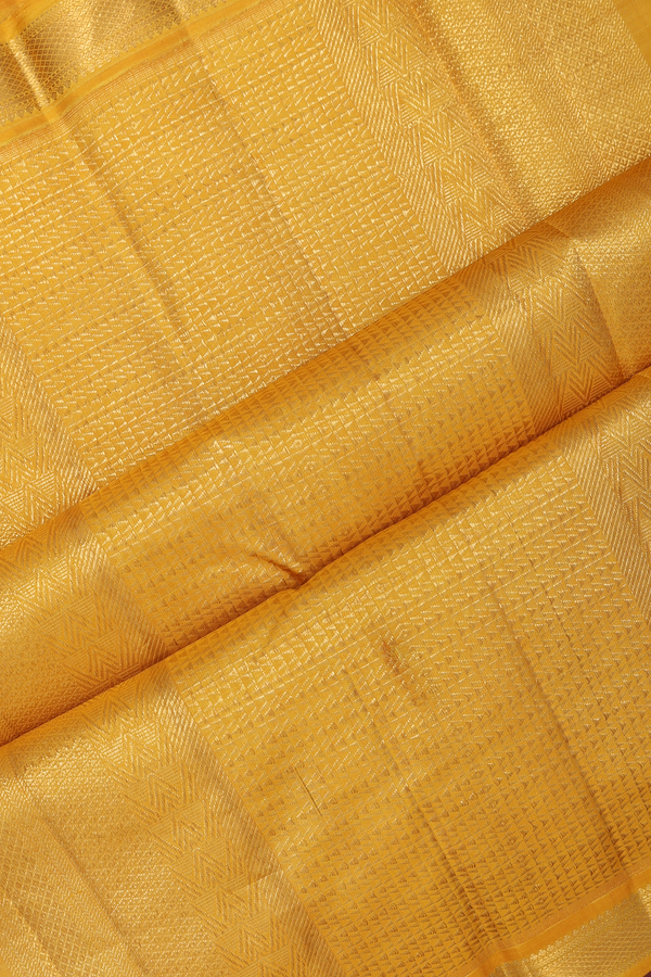 Kanchipuram Silk Saree In Royal Blue With Brocade Design