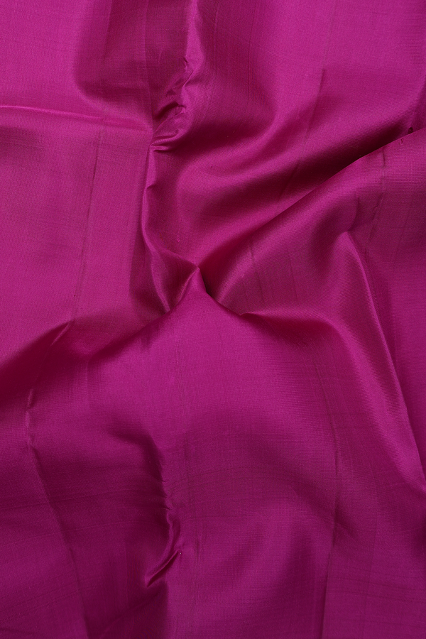 Kanchipuram Silk Saree In Purple With Checks Border