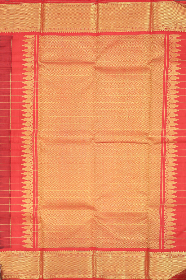 Kanchipuram Silk Saree In Royal Blue With Checks Design