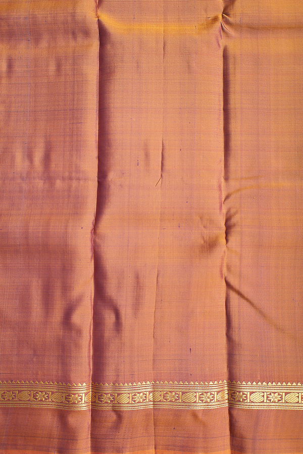 Kanchipuram Silk Saree In Royal Blue With Checks Design