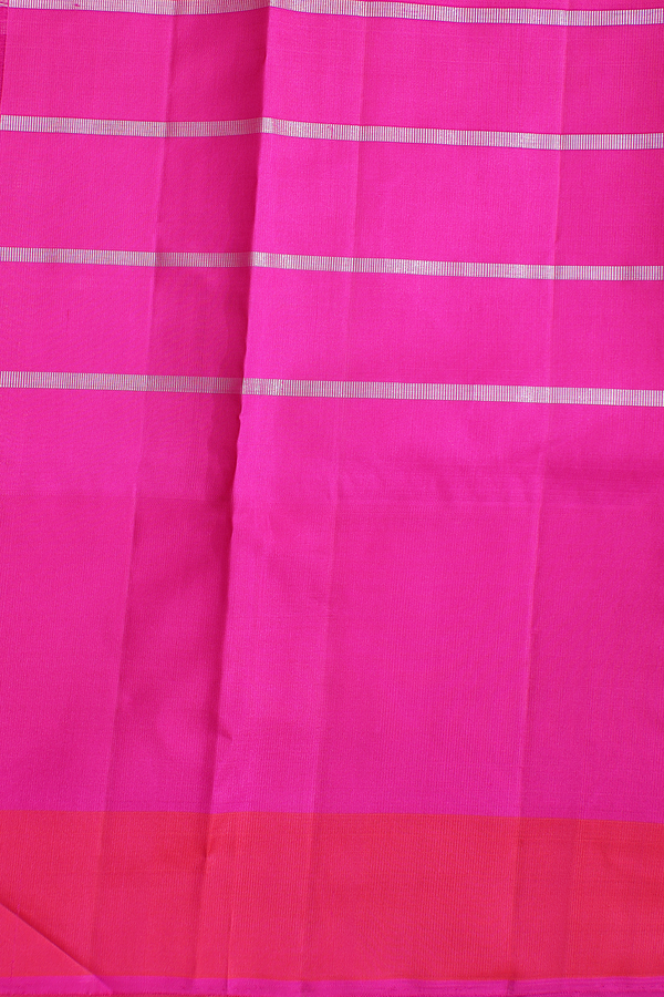 Kanchipuram Silk Saree In Royal Blue With Checks Design