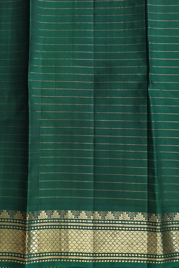 Kanchipuram Silk Saree In Royal Blue With Checks Design