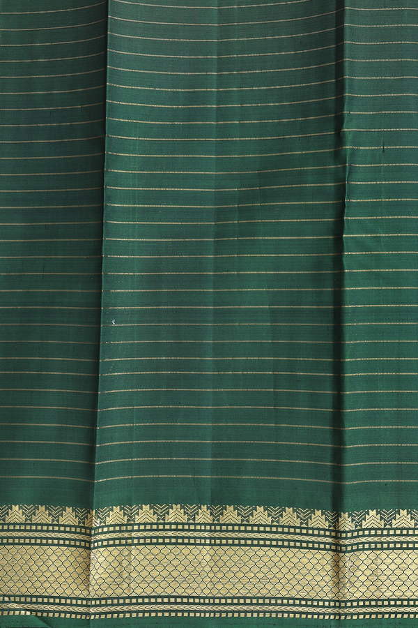 Kanchipuram Silk Saree In Royal Blue With Checks Design