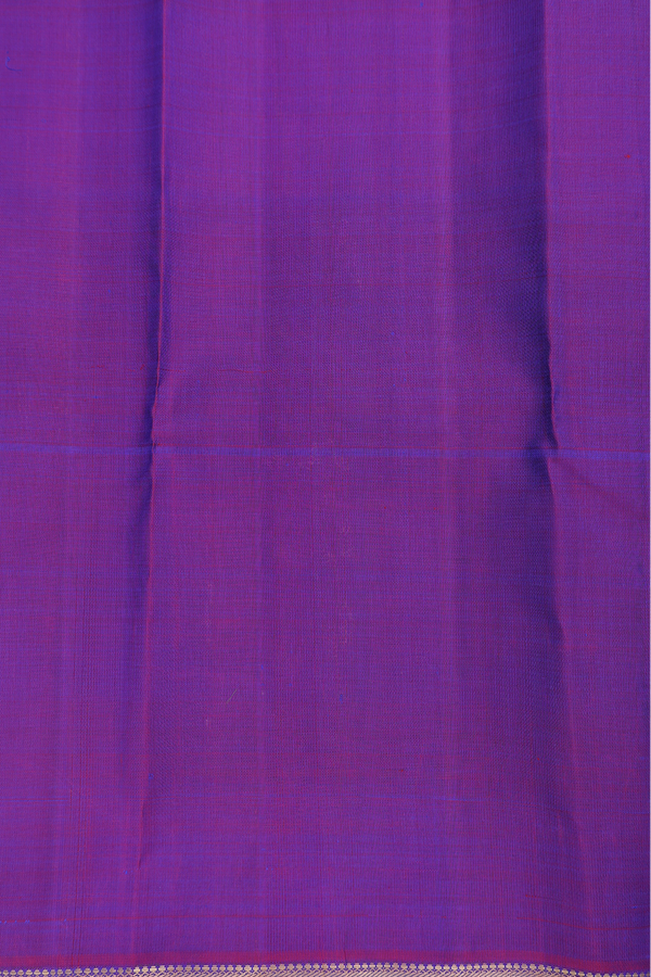 Kanchipuram Silk Saree In Royal Blue With Checks Design