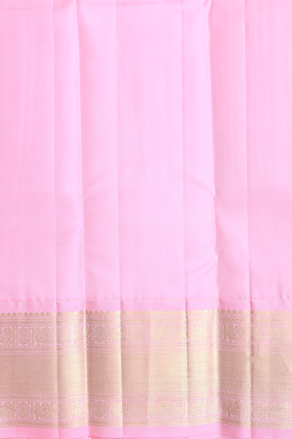 Kanchipuram Silk Saree In Royal Blue With Checks Design