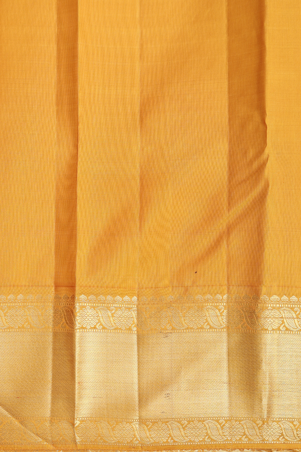 Kanchipuram Silk Saree In Royal Blue With Korvai Border