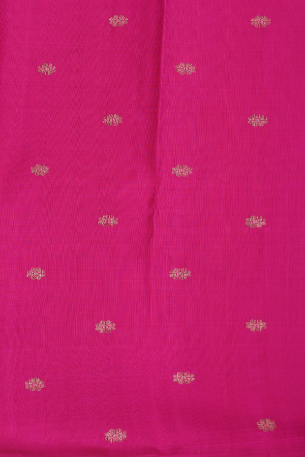 Kanchipuram Silk Saree In Royal Blue With Malli Moggu Buttas