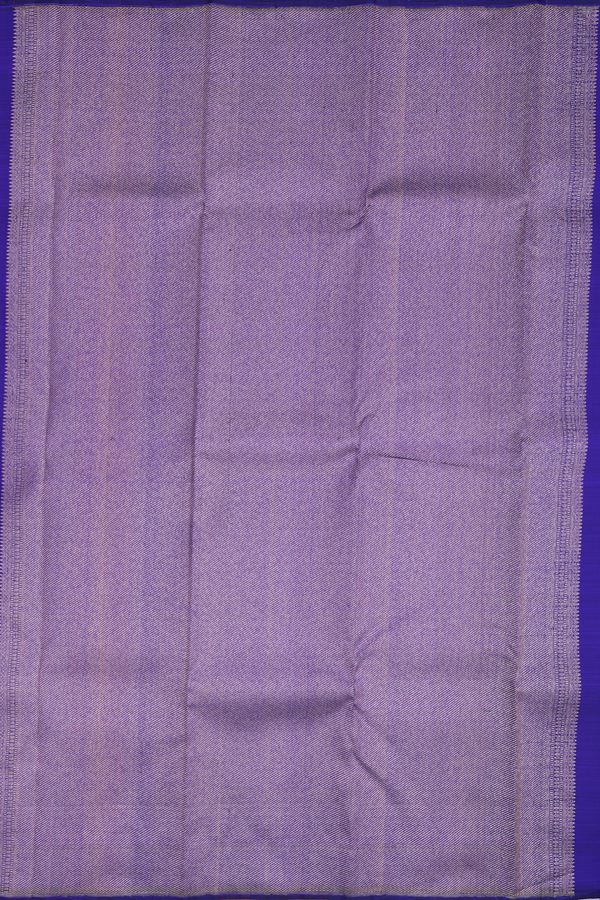 Kanchipuram Silk Saree In Royal Blue With Zari Design