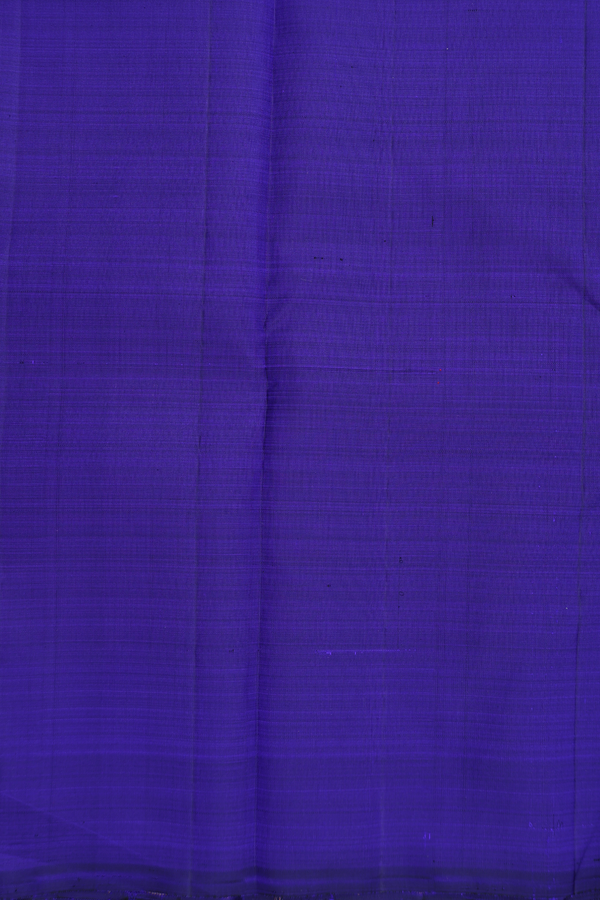 Kanchipuram Silk Saree In Royal Blue With Zari Design