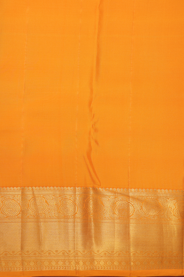 Kanchipuram Silk Saree In Royal Purple With Brocade Design