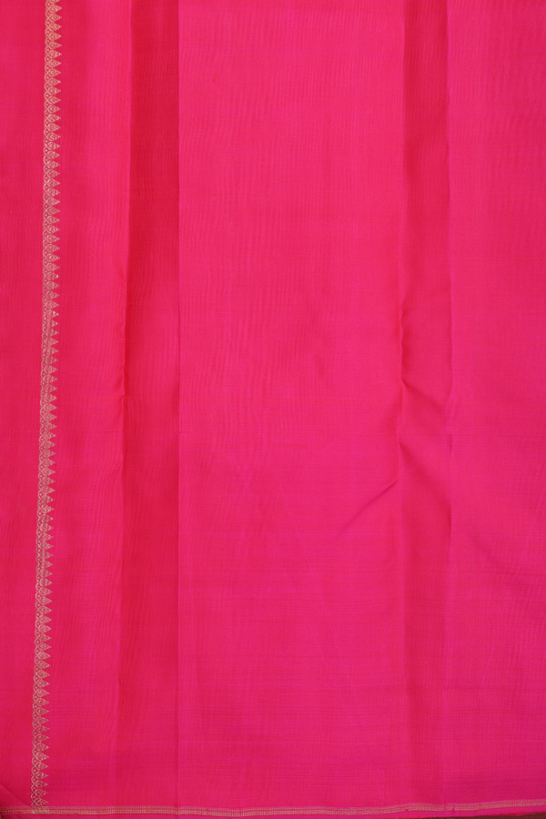 Kanchipuram Silk Saree In Royal Purple With Checks Design