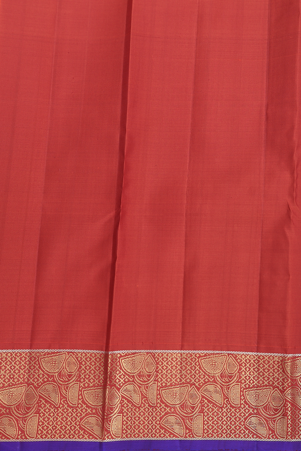 Kanchipuram Silk Saree In Royal Yellow With Zari Buttas