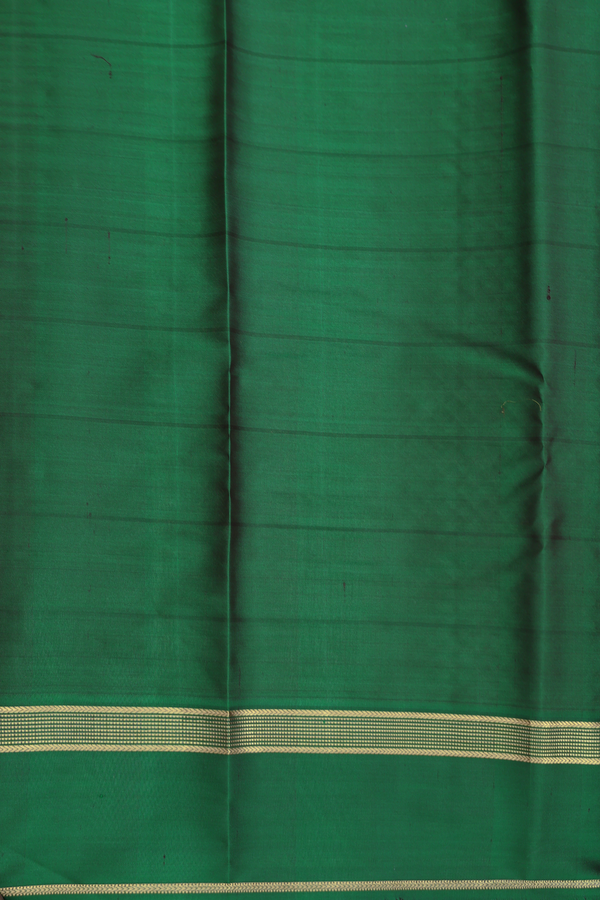 Kanchipuram Silk Saree In Ruby Red With Checks Design