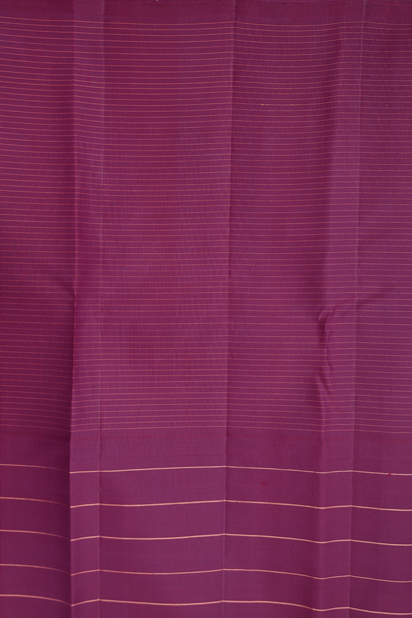 Kanchipuram Silk Saree In Saffron Yellow With Checks Design