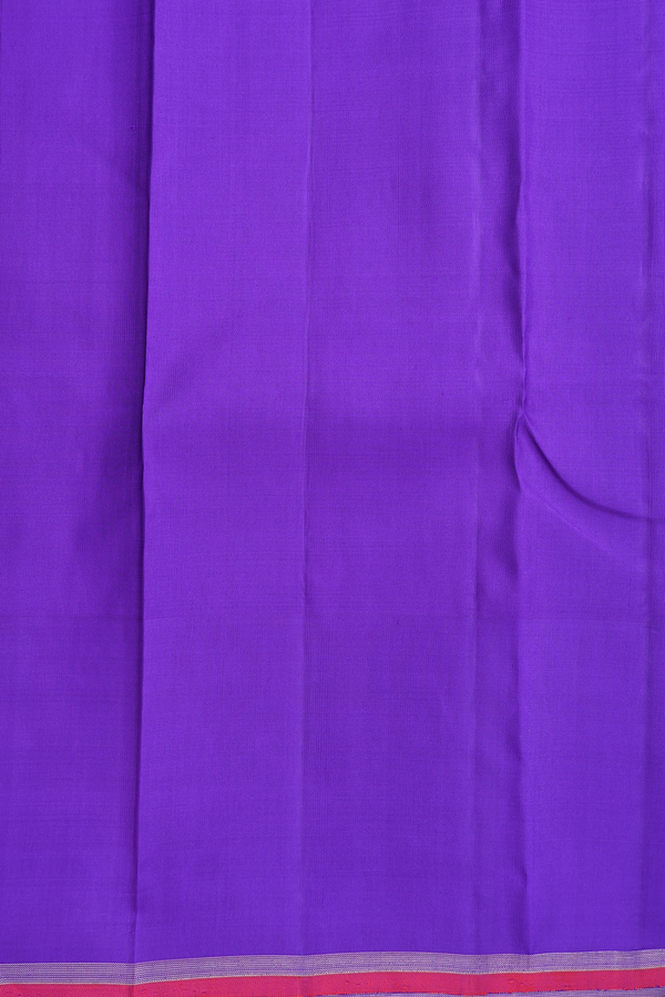 Kanchipuram Silk Saree In Sky Blue With Checks Design