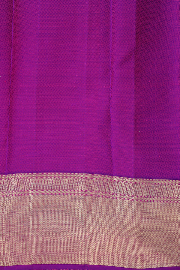 Kanchipuram Silk Saree In Sea Green With Brocade Design