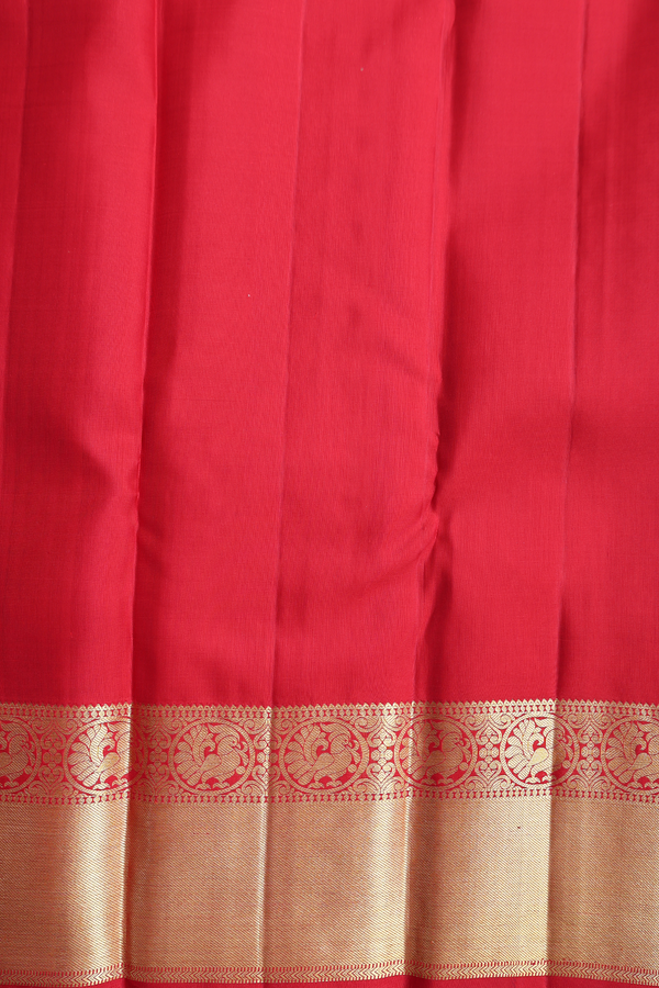 Kanchipuram Silk Saree In Sea Green With Brocade Design