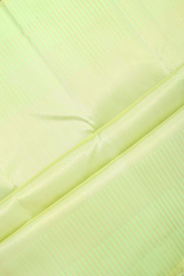 Kanchipuram Silk Saree In Shades Of Green With Checks Design