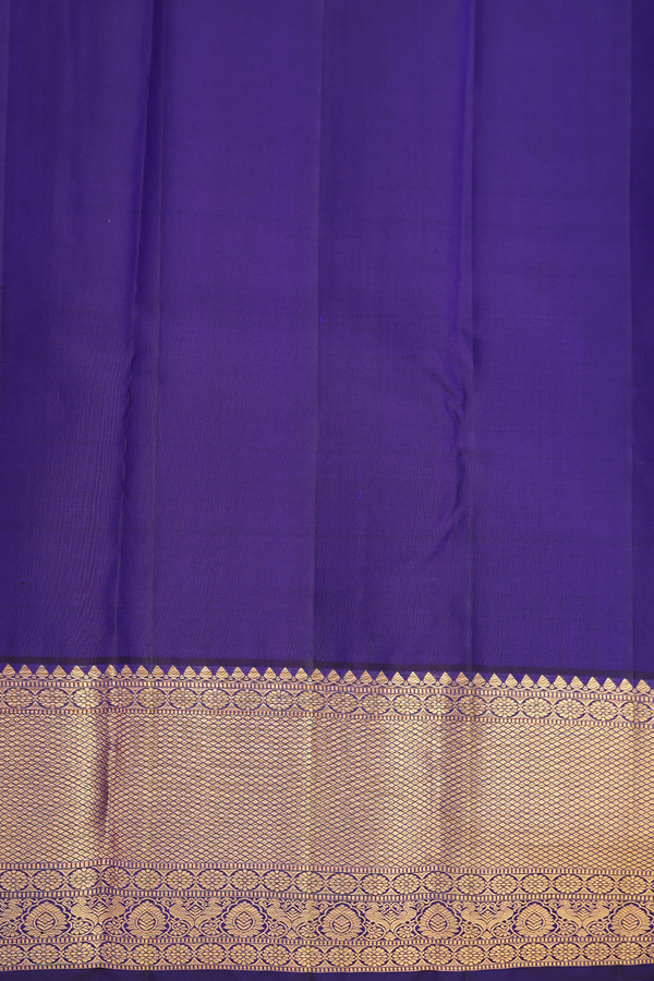 Kanchipuram Silk Saree In Sky Blue With Allover Design