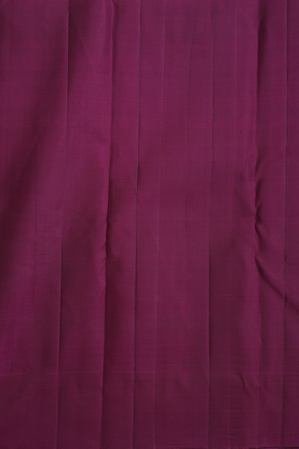 Kanchipuram Silk Saree In Spiced Orange With Jacquard Pattern