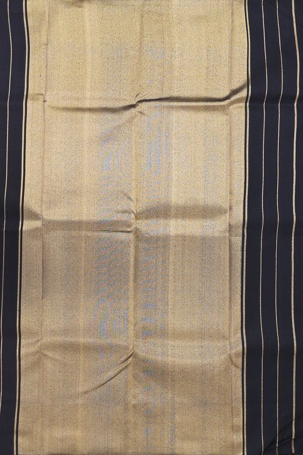 Kanchipuram Silk Saree In Tan Brown With Contrast Border