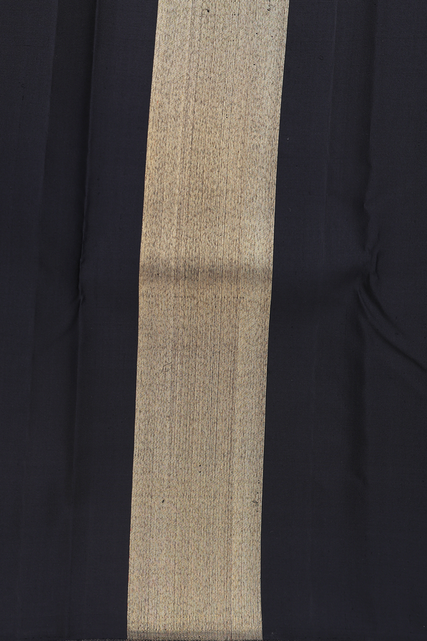 Kanchipuram Silk Saree In Tan Brown With Contrast Border