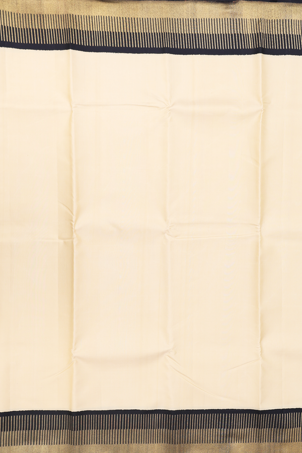 Kanchipuram Silk Saree In Tan Brown With Contrast Border