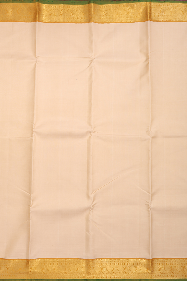 Kanchipuram Silk Saree In Tan Brown With Korvai Border