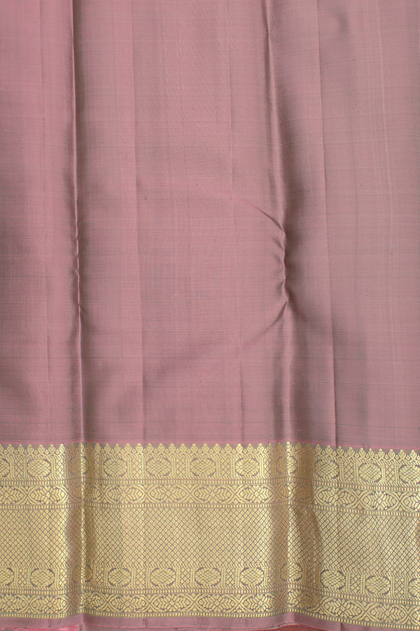 Kanchipuram Silk Saree In Teal Blue With Checks Design