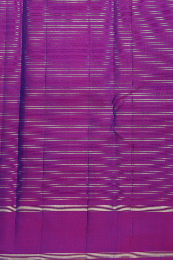 Kanchipuram Silk Saree In Teal Blue With Checks Design