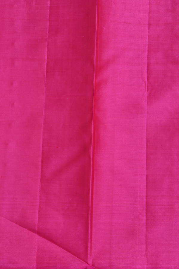 Kanchipuram Silk Saree In Turquoise Blue With Checks Design