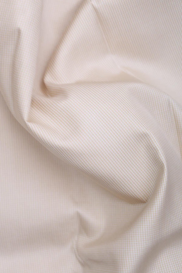 Kanchipuram Silk Saree In White And Beige With Checks Design