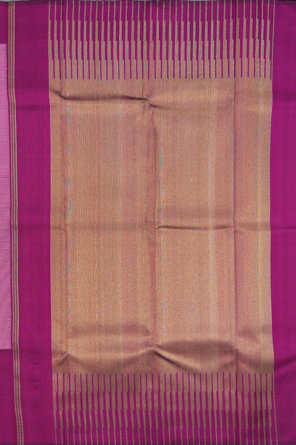 Kanchipuram Silk Saree In White And Ivory With Checks Design