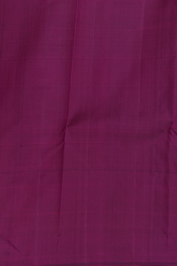 Kanchipuram Silk Saree In White With Ganga Jamuna Border