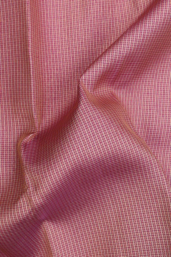 Kanchipuram Silk Saree In Purple With Stripes Design