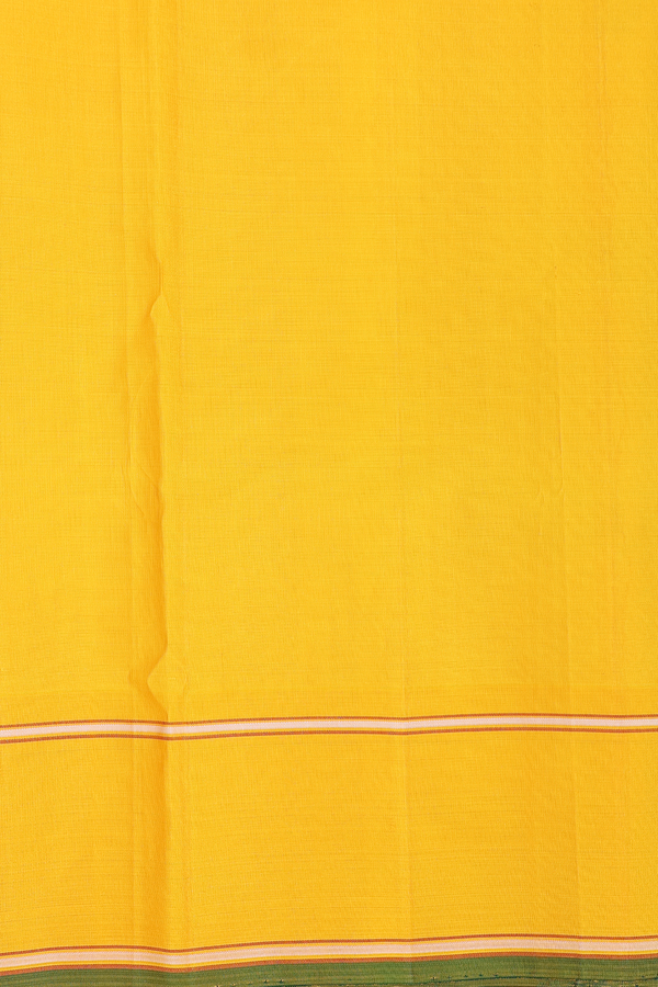 Kanchipuram Silk Saree In White With Warli Hand Painted