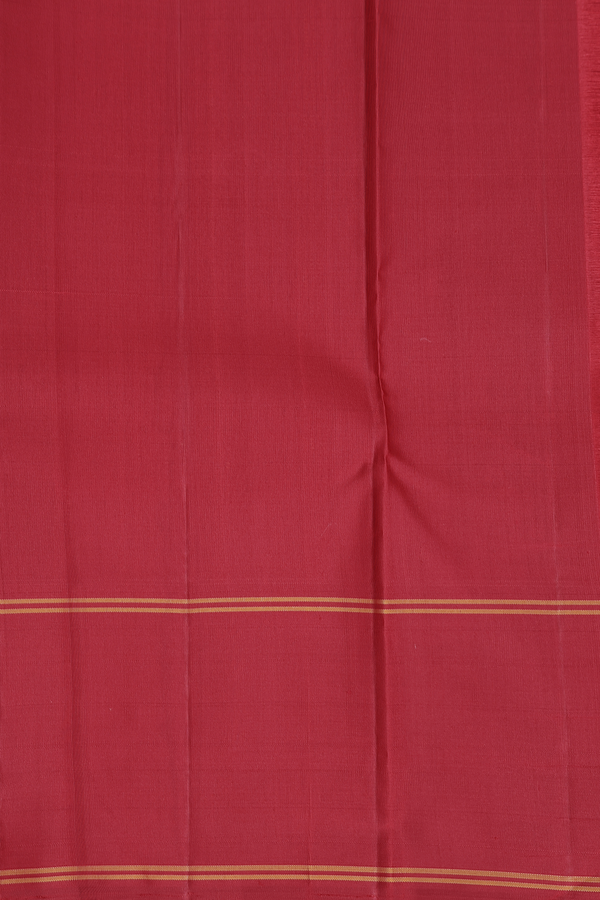 Kanchipuram Silk Saree In Yellow And Red With Checks Design
