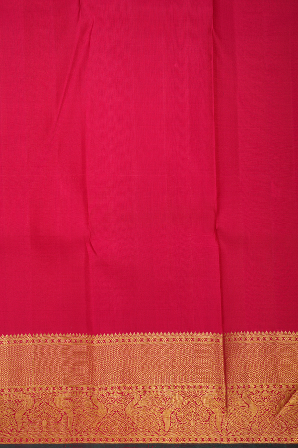 Kanchipuram Silk Saree In Yellow With Brocade Design