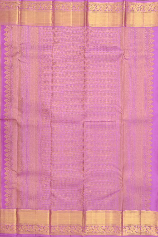 Kanchipuram Silk Saree In Yellow With Brocade Design