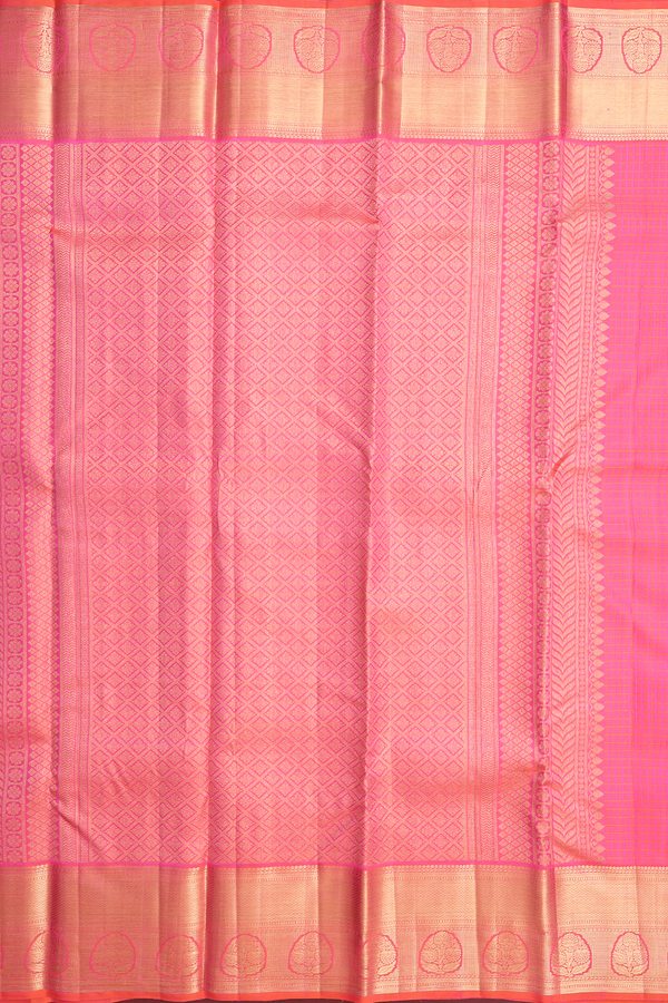 Kanchipuram Silk Saree In Yellow With Brocade Design